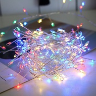 ST-🚢LEDFirecracker Copper Wire Lighting Chain Black Centipede Feet Indoor and Outdoor Holiday Courtyard Decorative Light
