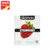 OKAMOTO STRAWBERRY / ถุงยางอนามัยโอกาโมโต สตรอเบอร์รี่