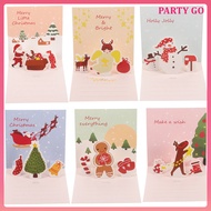 3D Christmas Cards Funny Gift Decorative Xmas -up Greeting Child uiran
