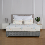 Bộ ga chun chăn mỏng 23f Forever Elegant H156 set 4 món cao cấp 100% Tencel kháng khuẩn thoáng mát