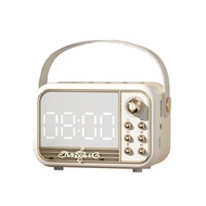 New Dw13 DW21 DZ004 Clock Alarm Speaker Retro Bluetooth-compatible Speaker Classical Travel Music Pl
