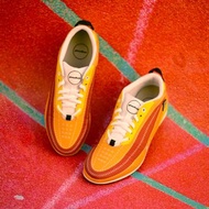 MIT【經典復古流線健走鞋-女款桔色】運動鞋 健走鞋 透氣 不脫膠