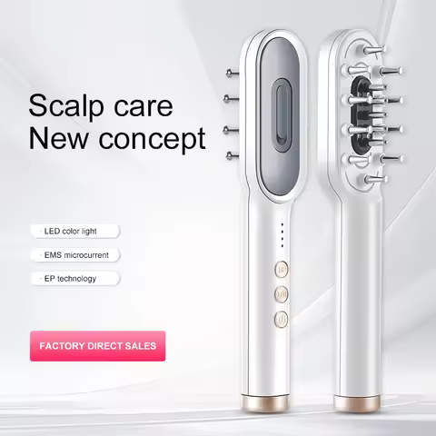 KSKIN LED Red Light Therapy Electric Massage Comb Hair Growth Applicator Anti-Hair Loss Head Massage