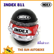 หมวกกันน็อค INDEX 811 ใหม่ 2019 สีดำเงา (size L: 57-59 cm.) จำนวน 1 ใบ **ของแท้**