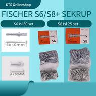 Paku Fisher + Sekrup S6/S8 Fischer Fiser Viser S6/S8