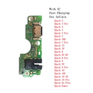 Fast Charging Board For Tecno Spark 2 3 4 5 6 7 HD 7T 7P 8 8P 9 10 5G 10C 8T 9T 10T ProGOPlus Quick 