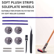 Household Cleaning Parts & Replacement Plush Strips &Roller Wheels for V6 V7 V8 V10 V11 Vacuum Soft 