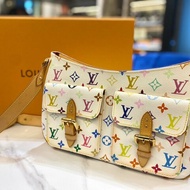 【舊愛新歡】Louis Vuitton 村上隆白彩側背包