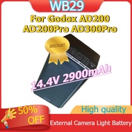 WB29 Replacement Battery for Godox Outdoor Pocket Flash AD200 AD200Pro AD300Pro External Camera Ligh