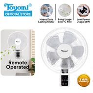 TOYOMI 12inch Wall Fan with Remote [FW 3614R] - Official TOYOMI Warranty 1 Year Warranty