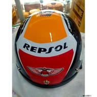 Helmet Motor  ღready stock Malaysia helmets half original repsol clear stock♜