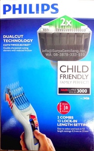 PEMOTONG RAMBUT Philips HC-3426 Hair Clipper mesin pencukur cukur alat