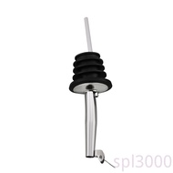 SPL-Wine Pourer with Cover Stainless Steel Wine Liquor Olive Oil Coffee Syrup Vinegar Bottles Spout Stopper