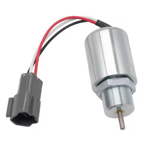 SA-3725-12 Fuel Shutoff Solenoid Compatible with Mitsubishi Engine S4L S3L L3E Compatible with Volvo