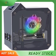 [In Stock] For  5 Tower Fan Kit Case Copper Tube Ice Tower Fan PWM JST 4Pin Port RGB LED with 0.96in
