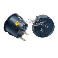 Black 2 Pin Round ON OFF Switch / Large Size 2 Pin Round ON OFF Switch
