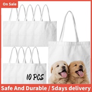 Sublimation Tote Bags Blanks 15 X 13 Inch Polyester Canvas Tote for DIY Crafting Heat Transfer Bag f