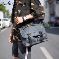 Ando Crossbody Messengerกระเป๋าสำหรับชายคุณภาพสูงเรียบกันน้ำไนลอนกระเป๋าสะพายชายนักศึกษาขนาดใหญ่ความ