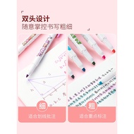 Japan Japan ZEBRA ZEBRA Highlighter WKT7 Double-Headed Limited Marker mildliner Series Handbook Pen 