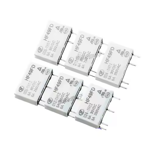 2PCS Power Relay HF49FD-005 012 024 1H11 1H11T 1H12 1H12T 4PINS 5A