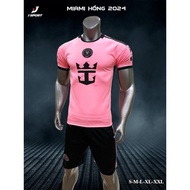 Pink Miami Inter Miami soccer suit with cold elastic fabric 2023-2024