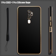 For OPPO A5 2020 OPPO A9 2020 Case Luxury Electroplating Soft Phone Case with Silicone Lanyard