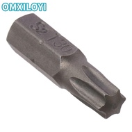 OMXILOYI 1pc Torx Bits, S2 Alloy Steel T6-T40 Screw Driver Bit, 1/4 Inch Hex Shank 25mm Length 6 Poi