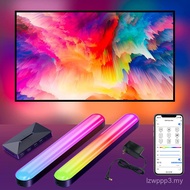 Kawalan Suara APP Pintar Tuya HD HDMI Skrin TV Penyegerakan Kotak Koleksi Warna TV Cahaya Ambien