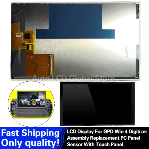 GPD Win 4 LCD Display Touch Screen Digitizer Full Assembly Replacement Repair Spare Parts