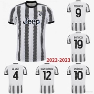 YA2 Cute 2022-2023 Juventus FC Home Football Jersey Tshirt Deligt Morata Dybala Bonucci Sandro Socce