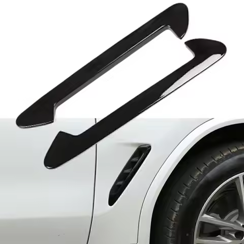 2pcs Glossy Black ABS Side Air Fender Vent Trim For BMW X3 G01 X4 G02 2018-2023 2024 Hot Sale Brand 