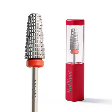 Nail Drill Bit, 5 in 1 Carbide Tapered, 3/32" Shank for Nails Fast Removing Acrylic Nail Hard Gels C