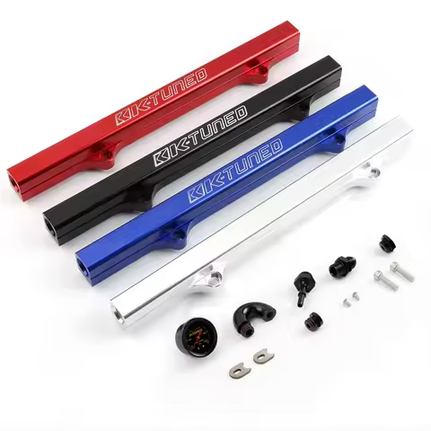 Suitable for Honda Civic K20 K24 FD2 CL7 DC5 Fuel Rail K Series Fuel Rail with Oil Pressure Gauge