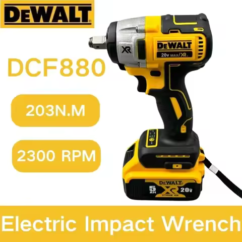 Dewalt DCF880 Brushless Cordless Impact Wrench 20V Battery Rechargeable Electric Lithium Battery Wre