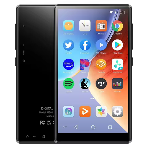 MP3 Player with Bluetooth and WiFi, Oilsky (64GB+16GB) 4.7-inch with Spotify , Amazon Music 1080P An