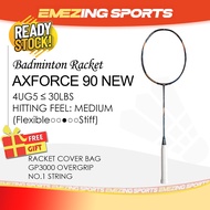 (READY STOCK) Axforce 90 NEW Badminton Racquet Unstrung (Free Grip & String & Cover Bag) - 3U 4U 5U 