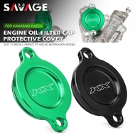 Engine Oil Filter Cover For KAWASAKI KX250X KX250F KX 250 X F KX250 2019-2024 Motorcycle Accessories