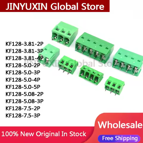 20Pcs KF128 3.81 2P 3P 4P KF128-5.0-2P KF128-5.0-3P KF128-5.0-4P KF128-5.0-5P KF128 5.08 2P 3P KF128