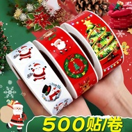 Sticker Christmas sticker Holiday Decoration Roll Packing sticker Envelope Gift Sealing sticker Chil