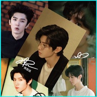 HT2 8PCS/set Chen Zheyuan poster HD coated paper signature Photo Dormitory wall sticker picture TH2