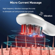 【 LCG5】-1MHZ RF Hair Growth Comb Anti-Hair Loss Medicinal White Red Blue LED Light Therapy Micro-Cur