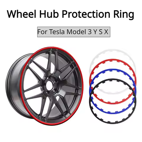 Wheel Hub Protection Ring for Tesla Model 3 Y S X Car Rims Ring Protectors Vehicle Wheel Rims Guard 
