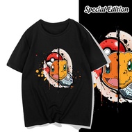 AGASA Pokemon and Agumon Basic Edition Full Cotton Compilation T-Shirt