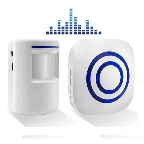 Wireless Motion Sensor Door Chime Alarm Home Security Driveway Doorbell Visitor Business Bell Chime 