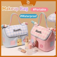 Makeup Bag Portable Large Capacity Toiletry Bag PU Waterproof Travel Storage Bag Beg Alat Solek 化妆包