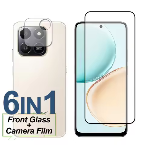 For Honor X7d 4G Glass Honor X7d 4G Screen Protector Full Cover Tempered Glass Protective Phone Came