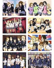 海報 k-on輕音少女poster 一套4/8張 （另有Spy Family/ 鬼滅之刃/ 咒術迴戰/ 海賊王/ 火影忍者/進擊的巨人/  排球少年/初音/ 新世紀福音戰士/  Pokemon /不同