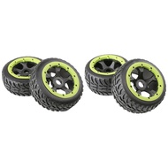 (BNRA) 2 Pair 17mm Sand Paddles Desert Wheels Tires for 1/5 Rovan KM Baja 5B Truck-Front & Rear