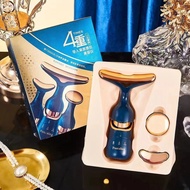 Three head changeable electric massage essence face cream introducer neck /face/eye massager