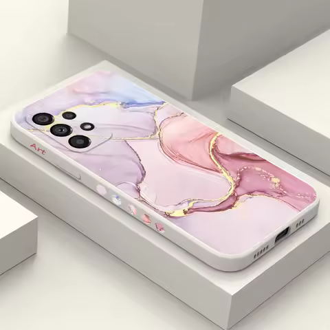 Gold Marble Case For Samsung Galaxy A73 A53 A33 A23 A13 A72 A52 A52S A32 A22 A12 A71 A51 A31 4G 5G C